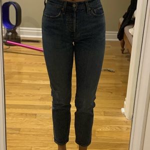VINTAGE LEVI SIZE 25 WEDGIE FIT DARK WASH HIGHRISE